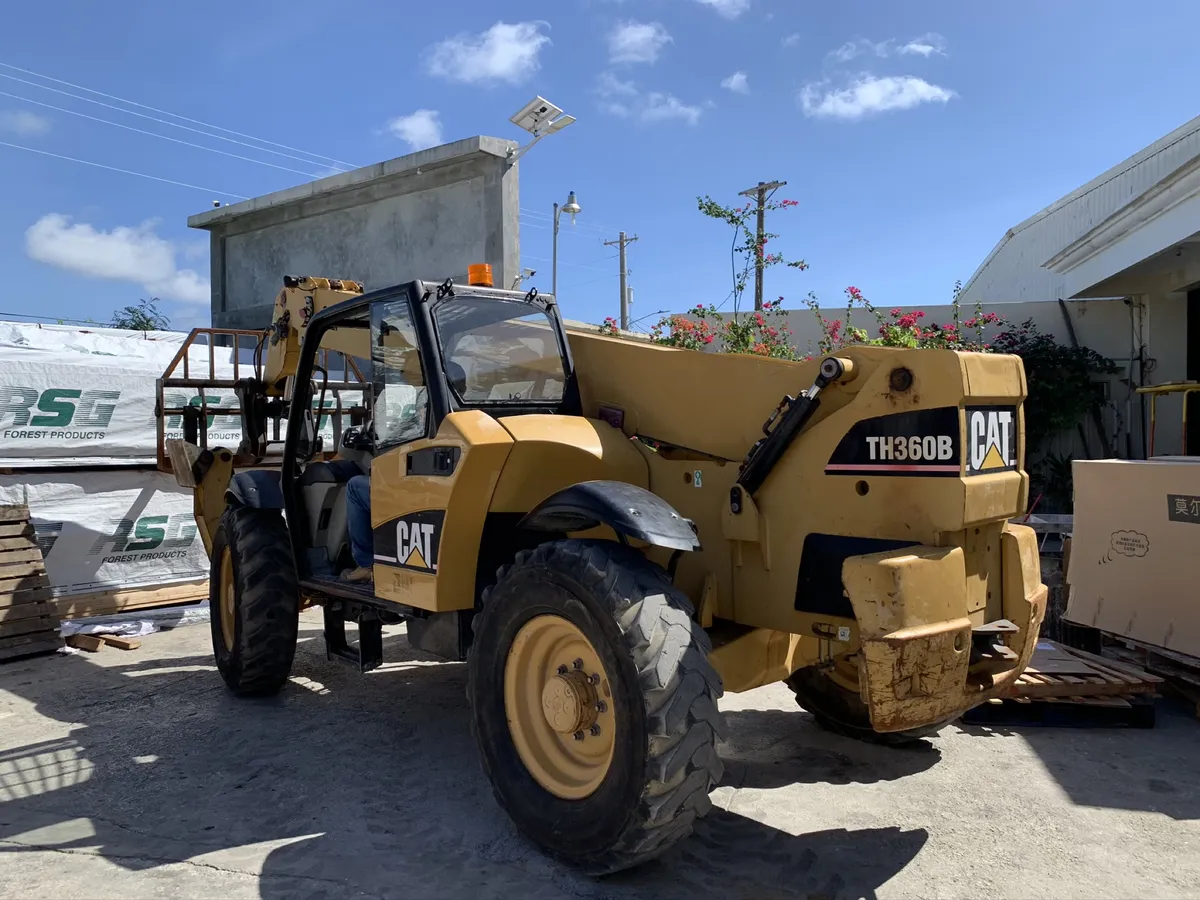 Caterpillar telehandler in the HYC yard