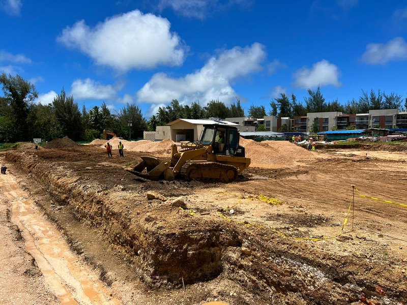 Dozer earthwork at construction jobsite